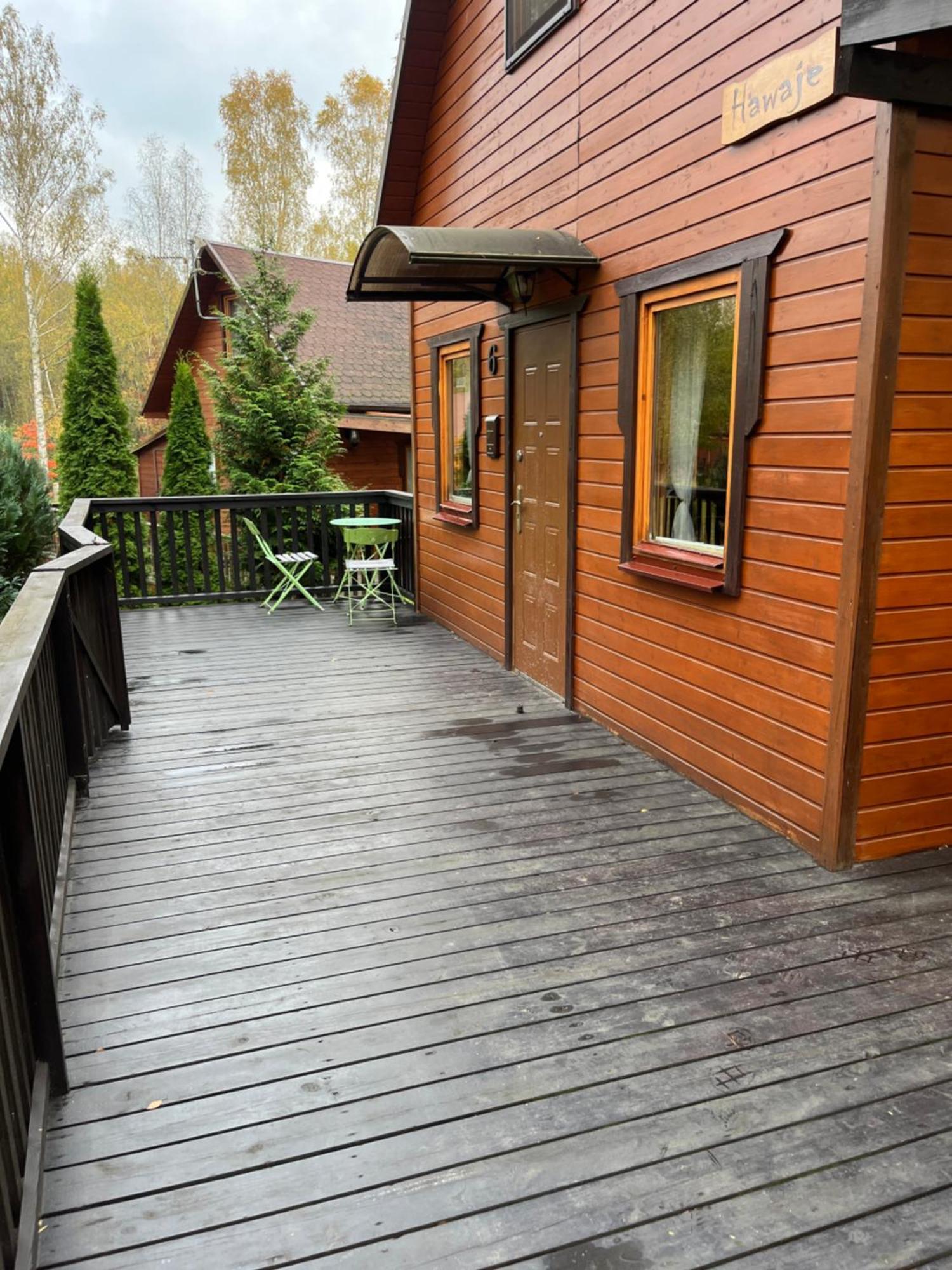 Domek Caloroczny Hawaje Nad Jeziorem Kazub Cieciorka Exterior foto
